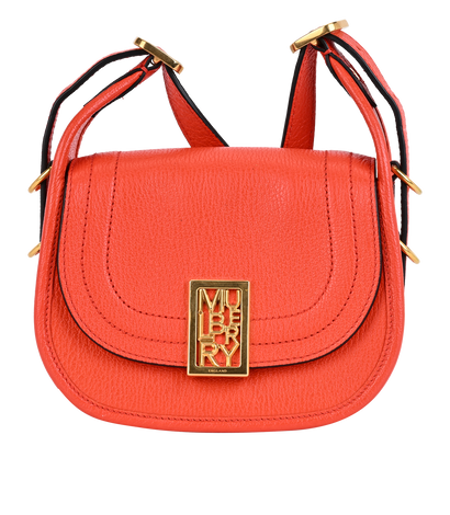 Mini Sadie, £310, Handbags, Orange, Leather, Front view